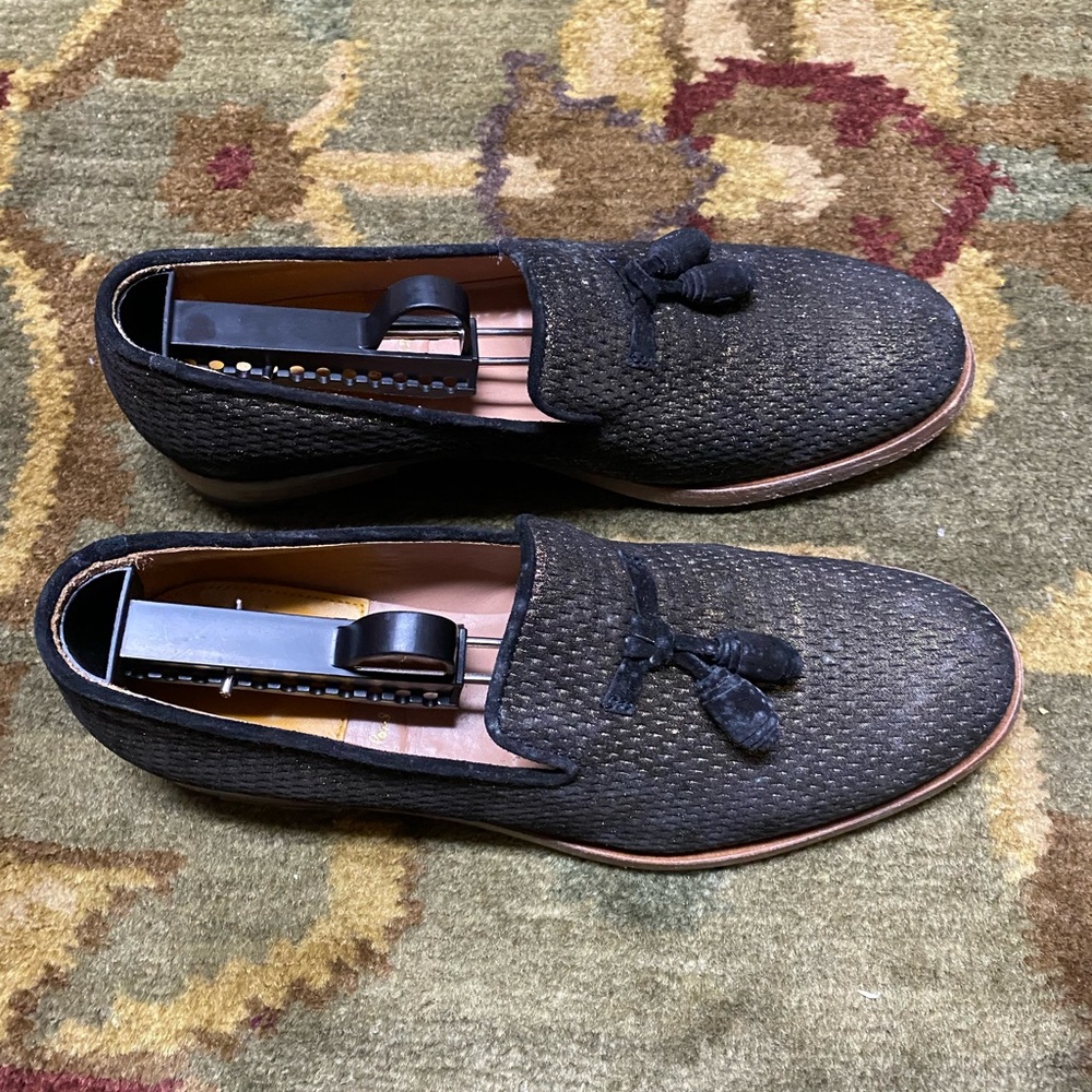 Paul Smith Steven Black & Gold Loafers With Tassel Sz 39,9 Women’s - Picture 6 of 15